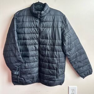 Swiss Tech Mens Black Quilted Puffer Jacket M